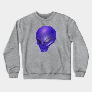 Purple Alien Creature Crewneck Sweatshirt